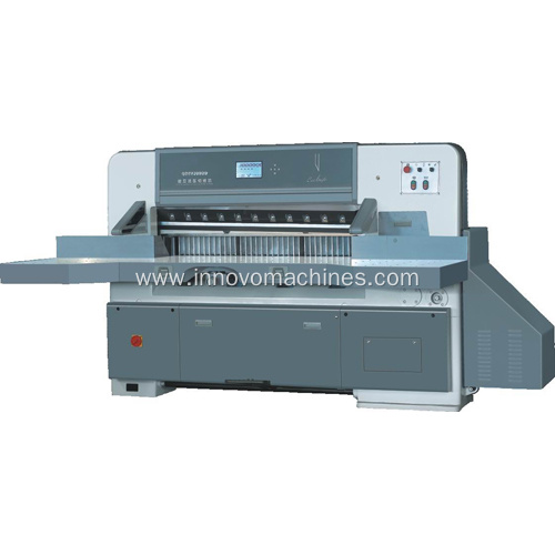 Innovo digital display single hydraulic double guide paper cutting machine